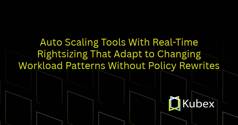 Where can I find auto scaling tools with real-time rightsizing that adapt to changing workload patterns without policy rewrites?