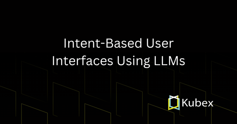Intent-Based User Interfaces Using LLMs
