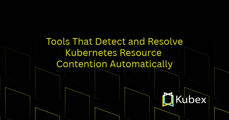 What tools detect and resolve Kubernetes resource contention automatically?